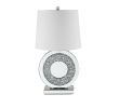 ACME Noralie Table Lamp, Mirrored & Faux Diamonds 40221 - as Pic