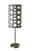 30"H GREY/WHITE RETRO TABLE LAMP - as Pic