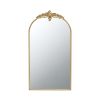 24" x 42" Arched Wall Mirror with Gold Metal Frame, Wall Mirror for Living Room Bedroom Hallway - as Pic