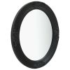 Wall Mirror Baroque Style 19.7"x23.6" Black - Black