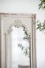 29" x 54" Distressed White Mirror with Solid Wood Frame, French Country Floor Mirror for Living Room Bedroom Entryway - as Pic