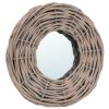 Mirrors 3 pcs 5.9" Wicker - Brown