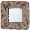 Mirrors 3 pcs 5.9"x5.9" Wicker - Brown