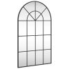 Wall Mirror Black 23.6"x39.4" Arch Iron - Black