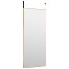 Door Mirror Gold 15.7"x39.4" Glass and Aluminum - Gold