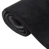 Washable Rug Soft Fluffy Short Pile 63"x90.6" Anti Slip Black - Black