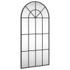 Wall Mirror Black 19.7"x39.4" Arch Iron - Black