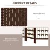 Folding Room Divider Portable Privacy Screen Room Partition - Brown - Style B