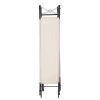 4-Panel Metal Folding Room Divider, 5.94Ft Freestanding Room Screen Partition Privacy Display for Bedroom, Living Room, Office - Beige