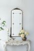 24" x 48.5" Antique Gold Arched Mirror with Metal Frame, Full Length Mirror for Living Room Bathroom Entryway - as Pic