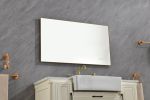 42x 24Inch LED Mirror Bathroom Vanity Mirror with Back Light;  Wall Mount Anti-Fog Memory Large Adjustable Vanity Mirror - Gold