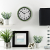 Mainstays Basic Indoor 8.78" Sage Analog Round Modern Wall Clock - Mainstays