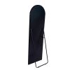 63 x 22 In Arch Stand full-length mirror - black