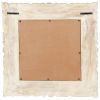 Mirror White 19.7"x19.7" Solid Mango Wood - White