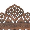 Hand carved 5-Panel Room Divider Brown 78.7"x65" Solid Mango Wood - Brown