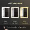 32*24 LED Lighted Bathroom Wall Mounted Mirror with High Lumen+Anti-Fog Separately Control+Dimmer Function - White