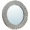 Mirror 31.5" Wicker - Brown