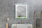 36*28 LED Mirror for Bathroom with Lights; Dimmable; Anti-Fog; Lighted Bathroom Mirror with Smart Touch Button; Memory Function - White