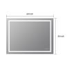 3660inch Bathroom LED mirror Anti- fog mirror with button - as Pic