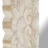 Mirror White 19.7"x19.7" Solid Mango Wood - White