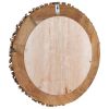 Wall Mirror 23.6" Teak Round - Brown