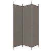 3-Panel Room Divider Anthracite 59.1"x78.7" Fabric - Anthracite