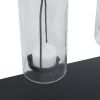 DecMode 7 Holder Black Metal Hanging Bottle Decorative Candle Lantern - DecMode