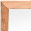 Wall Mirror 21.7"x21.7" Solid Wood Walnut - Brown