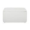 Stout Contemporary Storage Ottoman in Cream Fabric by LumiSource - as Pic