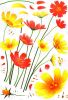 Art Flowers - Wall Decals Stickers Appliques Home Dcor - HEMU-XY-8120