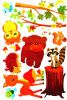 Animals' New Friends - Wall Decals Stickers Appliques Home Dcor - HEMU-JM-7217