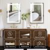 7 Size LED Bathroom Mirror Wall Mounted Vanity Mirror Anti-Fog Mirror Dimmable Lights with Touch Switch(Horizontal/Vertical) - 24"*36"