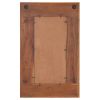 Mirror with Buddha Cladding 19.7"x31.5" Solid Reclaimed Wood - Brown