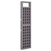 5-Panel Room Divider/Trellis Solid Fir Wood Gray 79.3"x70.9" - Grey