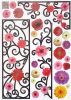 Flower Frame - Large Wall Decals Stickers Appliques Home Decor - HEMU-XS-006