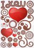 I-Love-U - Large Wall Decals Stickers Appliques Home Decor - HEMU-HL-5875