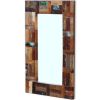 Mirror Solid Reclaimed Wood 31.5"x19.7" - Multicolour