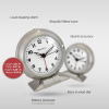 Westclox Silver Metal Analog Alarm Clock - Sleek and Elegant, with Precision Timekeeping - Westclox