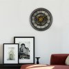 Mainstays Indoor Round 11.5" Oil Rubbed Bronze Cutout Gear Industrial Analog Wall Clock with Arabic Numbers - Mainstays