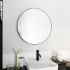 24" Large Round Black Circular Mirror - as Pic