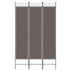 3-Panel Room Divider Anthracite 47.2"x86.6" Fabric - Anthracite