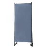 6 Ft Modern Room Divider, 3-Panel Folding Privacy Screen w/ Metal Standing, Portable Wall Partition XH - gray