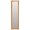 Wall Mirror with Shelves 11.8"x11.8"x47.2" Solid Teak Wood - Brown