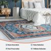 5 x 7 Inch Non-Shedding Distressed Vintage Indoor Area Rug - Multi-color