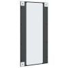 Wall Mirror Black 19.7"x39.4" Rectangle Iron - Black