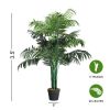 Indoor Outdoor Decorative Accessories Artificial Areca Palm Decorative Silk Tree - Green - 3.5 Ft