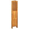 4-Panel Room Divider 63.4"x0.8"x66.9" Solid Acacia Wood - Brown