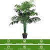 Indoor Outdoor Decorative Accessories Artificial Areca Palm Decorative Silk Tree - Green - 3.5 Ft