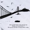 Chain Bridge - Hemu Wall Decals Stickers Appliques Home Decor 19.7 BY 27.5 Inches - HEMU-TC-2010-0051