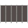 5-Panel Room Divider Anthracite 98.4"x70.9" - Anthracite